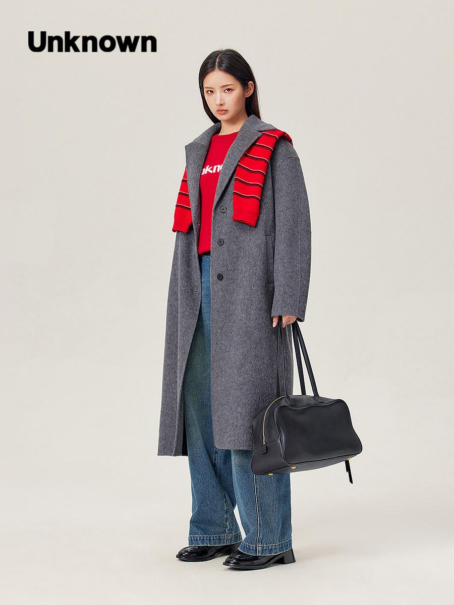 乐天商城 - 【並行輸入品】【ポイント最大9倍!お買い物マラソン！】UNKNOWN ミドル丈コート メンズ