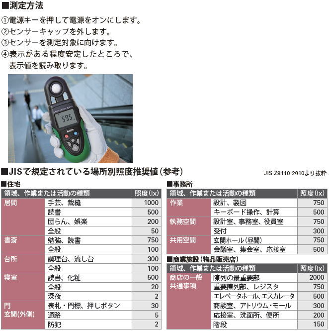 デジタル照度計 KG75 KG-75 カイセ KAISE 3