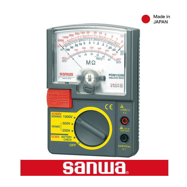 アナログ絶縁抵抗計 PDM1529S 三和電気計器 SANWA(4.0)