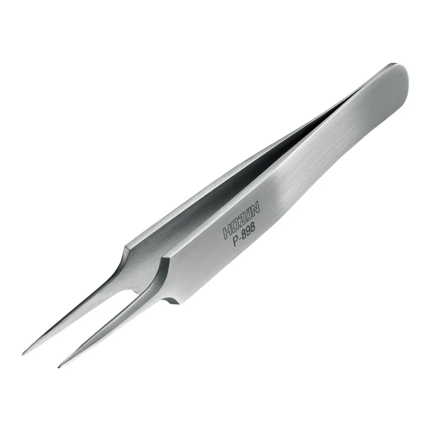 強力型ピンセットのスタンダードシリーズ 熱処理を施した強靭な素材で、強くつまんでもしなりにくい。対象物の確実なピックアップに。 材質：ステンレス（SUS420J2） 重量：17g 全長：110mm 板厚：2.0mm 先端幅：0.25mm メ...