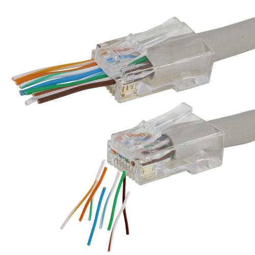 マーベル MLA-5E100 貫通式モジュラープラグ 100個入 MARVEL MLA5E100