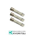 共立電気 ヒューズ(0.5A/600V) 3本 8923 KYORITSU