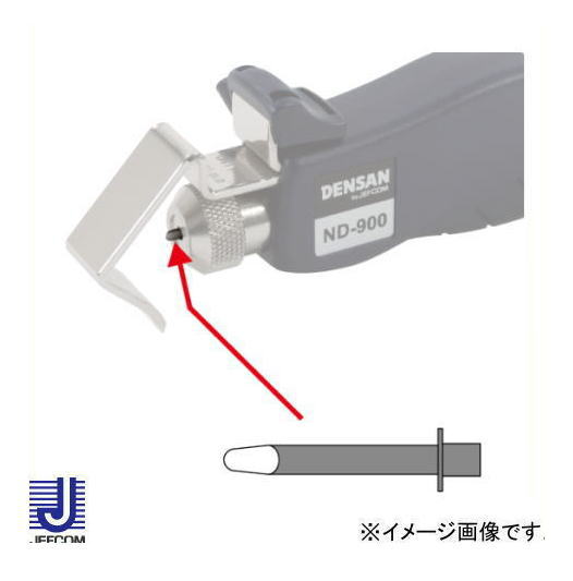 ケーブルストリッパー(ND-900)専用替刃ケーブルストリッパー(ND-900)専用替刃：1本 JANコード：4937897007484 メーカー：ジェフコム株式会社(デンサン・JEFCOM・DENSAN)