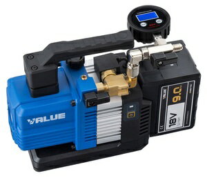 充電式真空ポンプ(9Ah仕様)デジタル真空ゲージセット RP-225SL-V50 文化貿易 BBK RP225SLV50