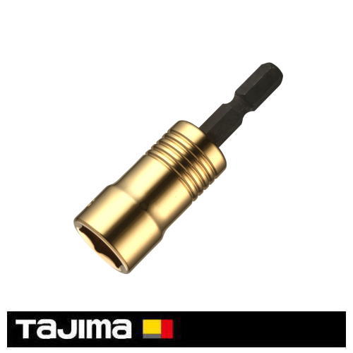 製品情報呼び寸法：13角：6角 包装形態：吊り下げヘッダー付 製品重量：54g 包装寸法（mm）タテ×ヨコ×アツサ：115×34×19 JANコード：4975364160683 特長●ボルトの締め付けや狭い場所での作業に最適 ●小径から大径まですべて強度のある圧入構造18v対応＝6.35mm軸用のインパクトドライバー（7.2v〜18v）で使用できます。 （ソケット部、軸部共に社内規格を満たしておりますが、使用環境により軸折れする場合がありますので高所作業時はご注意ください） メーカー：株式会社TJMデザイン(TAJIMA・タジマ)