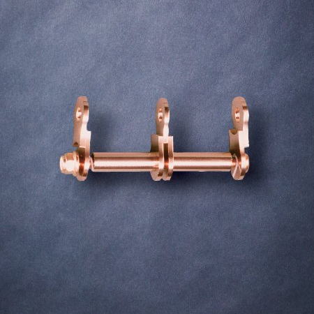 ニックス アルミ製金具一式(2連結タイプ アルマイト加工) ピンクゴールド ALU-2PG KNICKS