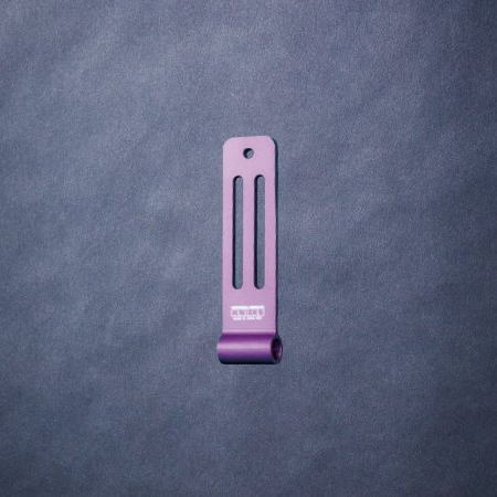 ニックス アルミ削り出しシングルベルトループ(一部削り出し) バイオレット ALUZ-V KNICKS