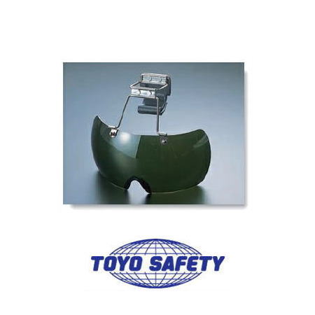 帽子取付用メガネ グリーン No.1400-G トーヨーセフティ