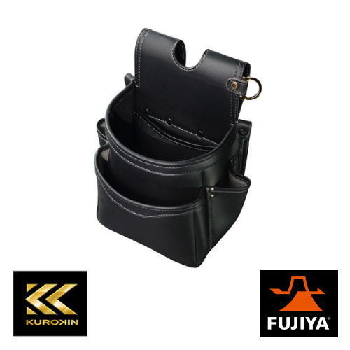 Rakuten - 腰袋薄型2段 AB-22BG(黒金) フジ矢 FUJIYA AB22BG KUROKIN