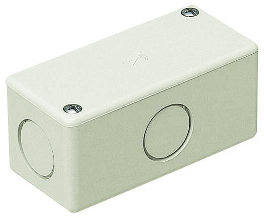 Rakuten - ユニバーサルボックス ノック付 ミルキーホワイト PVU-M 1ヶ 未来工業 MIRAI