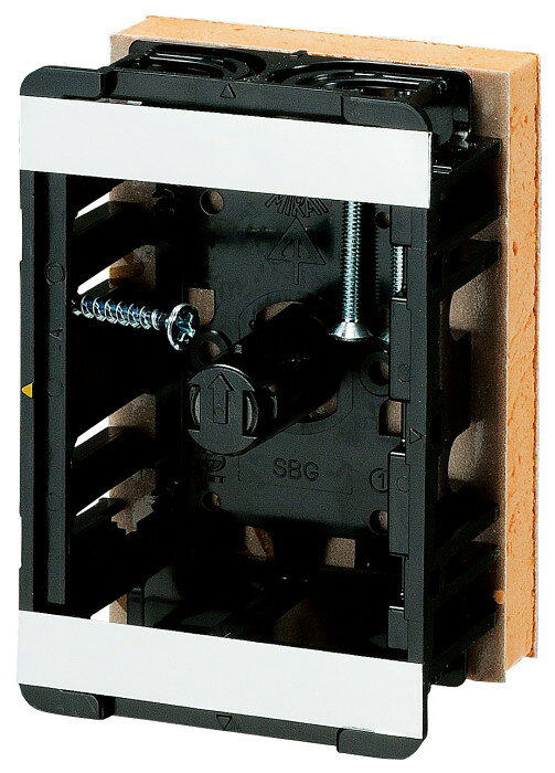 Rakuten - 断熱ボード付 小判スイッチボックス センター磁石付 1ヶ用 SBG-DBF 未来工業 MIRAI