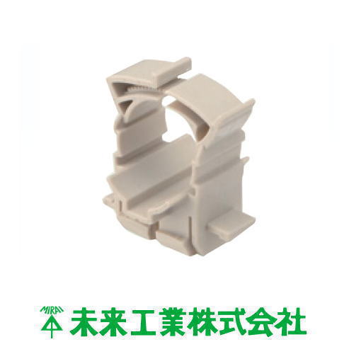 樹脂製ダクトクリップ(CD・PF・VE管28用) ベージュ 10ヶ DC-28NJ MIRAI 未来工業