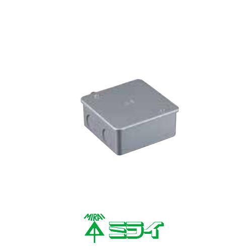 PVKボックス 大形四角(浅型) マットシルバー 1ヶ ノック付 PVK-ALNMS 未来工業 MIRAI