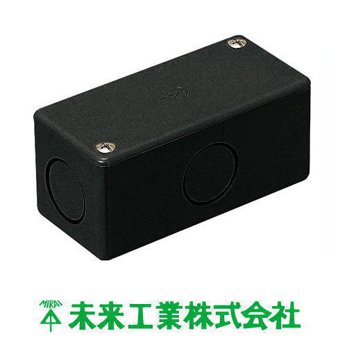 樂天商城 - ユニバーサルボックス ブラック PVU-K 1ヶ 未来工業 MIRAI