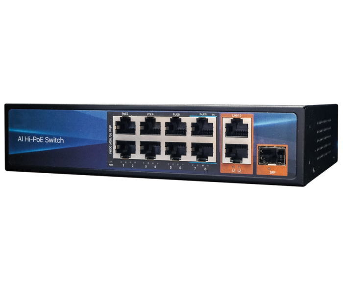 8chPoEスイッチングハブ MT-POE08A マザーツール MatherTool IPネットワー ...