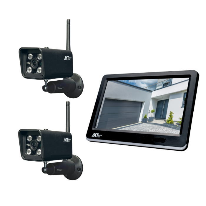 MT-WCM400 ワイヤレスカメラモニターセット カメラ2台 MTW-INC400IR マザーツール ...