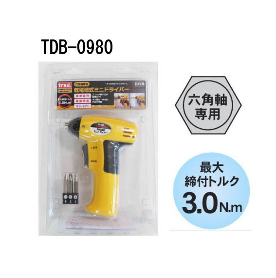 樂天商城 - ミニドリル＆ドライバー TDB-098O trad TDB098O 三共コーポレーション