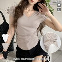 tシャツ レディース 春 夏 春夏 白 黒 カットソー トップス 半袖 チュニック 無地トップス フレンチスリーブ ストレッチ ゆったり 無地 シンプル きれい...