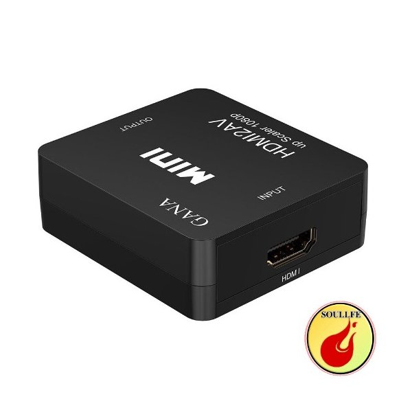 HDMI to RCA 変換コンバーター GANA HDMI to AV コンポジット HDMIからアナログに変換アダプタ 1080P 音声出力可 USB給電 Xbox PS4 PS3 カーナビなど対応 … (hdmi to av黒)