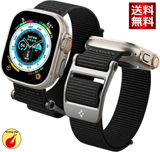 Apple Watch バンド ナイロン 49mm | 45mm | 44mm | 42mm コンパチブル ファブリック 速乾 簡単装着 調節可能 ベルクロあり 軽量 耐久性 スポーツバンド Apple Watch Ultra 9 / 8 / SE2 / 7 / 6 / SE / 5 / 4 / 3 / 2 / 1 対応 デュラプロ・フレックス AMP02465 (ブラック) Apple Watch バンド ナイロン 49mm | 45mm | 44mm | 42mm コンパチブル ファブリック 速乾 簡単装着 調節可能 ベルクロあり 軽量 耐久性 スポーツバンド Apple Watch Ultra 9 / 8 / SE2 / 7 / 6 / SE / 5 / 4 / 3 / 2 / 1 対応 デュラプロ・フレックス AMP02465 (ブラック)