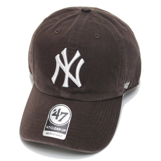 '47 フォーティーセブン キャップ 帽子 YANKEES '47 CLEAN UP CAP メンズ レディース ヤンキース ストラップバック ブラウン '47 フォーティーセブン キャップ 帽子 YANKEES '47 CLEAN UP CAP メンズ レディース ヤンキース ストラップバック ブラウン