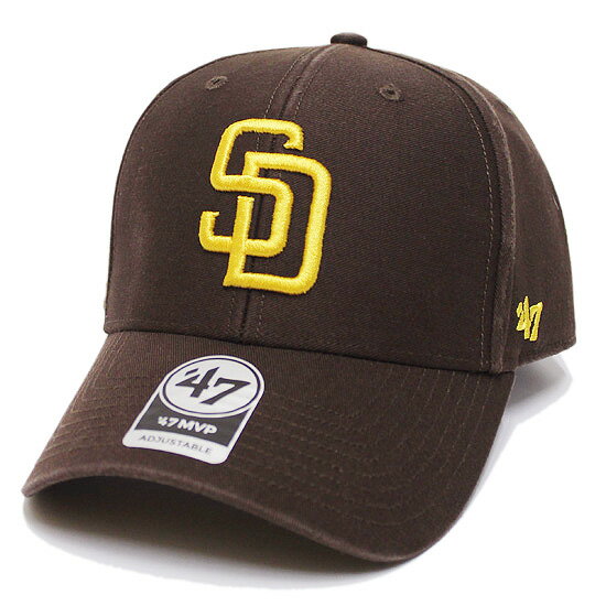 '47 フォーティーセブン サンディエゴ パドレス キャップ 帽子 SANDIEGO PADRES LEGEND '47 MVP CAP メジャーリーグ MLB ロゴ刺繍 ブラウン