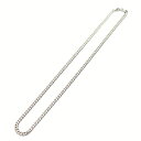 ADVANCE アドバンス シルバー ホワイトシルバー チェーン ネックレス SILVER CHAIN NECKLACE メンズ レディース ストリート シンプル 6030S-A シルバー 銀 50cm