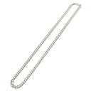 ADVANCE アドバンス シルバー ホワイトシルバー チェーン ネックレス SILVER CHAIN NECKLACE メンズ レディース ストリート シンプル 6030S-B シルバー 銀 50cm