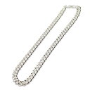 ADVANCE アドバンス シルバー ホワイトシルバー チェーン ネックレス SILVER CHAIN NECKLACE メンズ レディース ストリート シンプル 6030S-D シルバー 銀 50cm