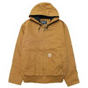 CARHARTT カーハート J130 ジャケット アウター WASHED DUCK ACTIVE JACKET ストリート ワーク US企画 中綿 ウォッシュ加工 防寒 104050 ブラウン 茶 M L XL