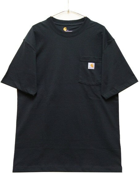 カーハート CARHARTT ポケット半袖Tシャツ WORKWEAR POCKET S/S TEE メンズ レディース USA企画 ベーシック ワーク カジュアル アメカジ ロゴ 無地 ブラック 黒 S M L XL XXL