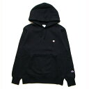 CHAMPION チャンピオン スウェット プルオーバーパーカー BASIC PULLOVER HOOD C3-Q105 メンズ レディース 定番 無地 ワンポイント 裏起毛 ブラック 黒 M L XL XXL