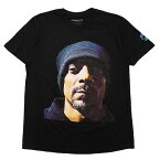 CROOKS&CASTLESxDEATH ROW RECORDS クルックス&キャッスルズxデスロウレコード 半袖Tシャツ SNOOP FACE S/S TEE スヌープドッグ SNOOP DOGG ヒップホップ コラボレーション 顔 プリント ブラック 黒 L XL XXL