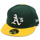 NEW ERA ニューエラ オークランド アスレチックス 5950フィッテドキャップ 帽子 OAKLAND ATHLETICS 59FIFTY FITEED C...