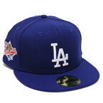 NEW ERA ニューエラ ロサンゼルス ドジャース 5950 キャップ LOSANGELES DODGERS WORLDSERIES PATCH UP 59FIFTY CAP ワールドシリーズ サイド刺繍 ブルー