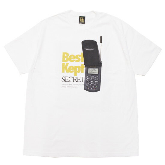 Rakuten - RAP ATTACK ラップ アタック 半袖Tシャツ BEST KEPT SECRET S/S TEE ストリート ヒップホップ プリント RASA25-ST001 ホワイト 白 L XL XXL