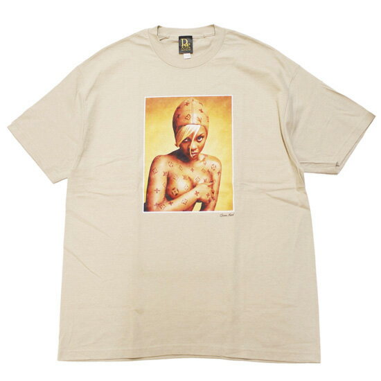 Rakuten - RAP ATTACK ラップ アタック 半袖Tシャツ QUEEN BITCH S/S TEE ストリート ラッパー リルキム プリント RASA25-ST008 ベージュ L XL XXL