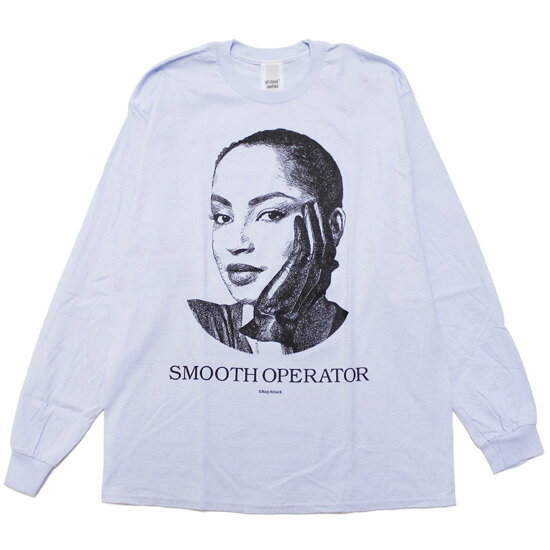 RAP ATTACK ラップ アタック 長袖Tシャツ ロンT SMOOTH OPERATOR L/S TEE アーティスト SADE シャーデー RAWT25-LT005 ライトブルー L XL