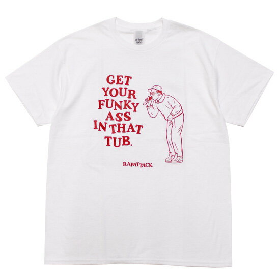 乐天商城 - RAP ATTACK ラップ アタック 半袖Tシャツ GET YOUR FUNKY ASS.. S/S TEE アーティスト ラッパー タイラー ザ クリエイター RASS26-ST008 ホワイト L XL XXL