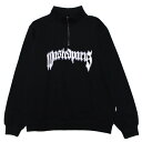 WASTED PARIS ウェステッドパリス ハーフジップ スウェット トレーナー FUNNEL PITCHER HALFZIP ワイドシルエット ロゴプリント...
