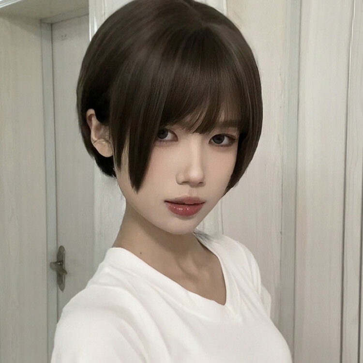 ウィッグ ショート ボブ 自然 フルウィッグ レディース かつら オールウィッグ つけ毛 ショートボブ 女性 耐熱 普段使い 小顔効果 ナチュラル