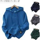 フード付きパーカー キッズ トレーナー 男の子 トップス 長袖 プルーオーバー ボーイズ スウェット 子供服 ゆったり ストレッチ 無地 英字刺繍 ポケット カジュアル ジュニア 送料無料 春秋