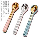 収納ケース付 送料無料 おしゃれ ステンレス製 送料無料 ランチ スプーン 弁当 携帯 カトラリーセット マイ箸 箸 音 20cm おすすめ 大人 子供 レディ...