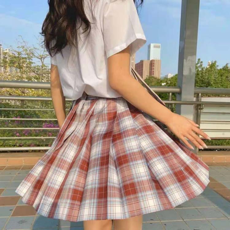 3点セット 学生服 女子高校 学生服 スカート プリーツスカート 3点セット スクールスカート 制服 リボンタイ ネクタイ スクール 半袖シャツ＋蝶ネクタイ＋スカート 制服 中学校 中学生 チェック チェック柄 高校生 中学生 制服スカート 女の子 文化祭 発表会 お受験