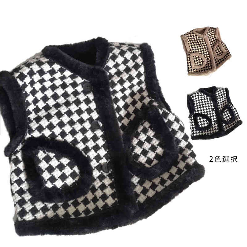 ボアベスト キッズ 子供服 秋 冬 お洒落 可愛い あったか 上着 ベスト ボア アウタ...
