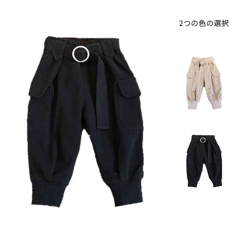 カジュアルパンツ キッズ 春秋 子供服 女の子 ジュニア おしゃれ パンツ ロングパ...