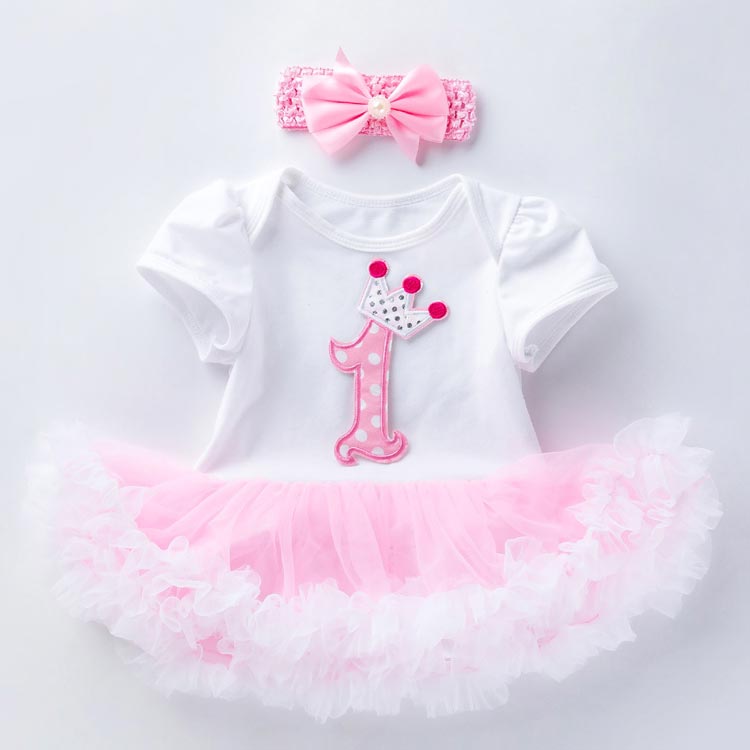 衣装 女の子 チュチュスカート ベビー服 ベビードレス 誕生日 ドレス ワンピース ロンパース 2歳 2点セット 半袖 ヘアバンド付き 長袖 新生児 フォーマル ベビー服 赤ちゃん お祝い ファーストバースデー 服 ギフト