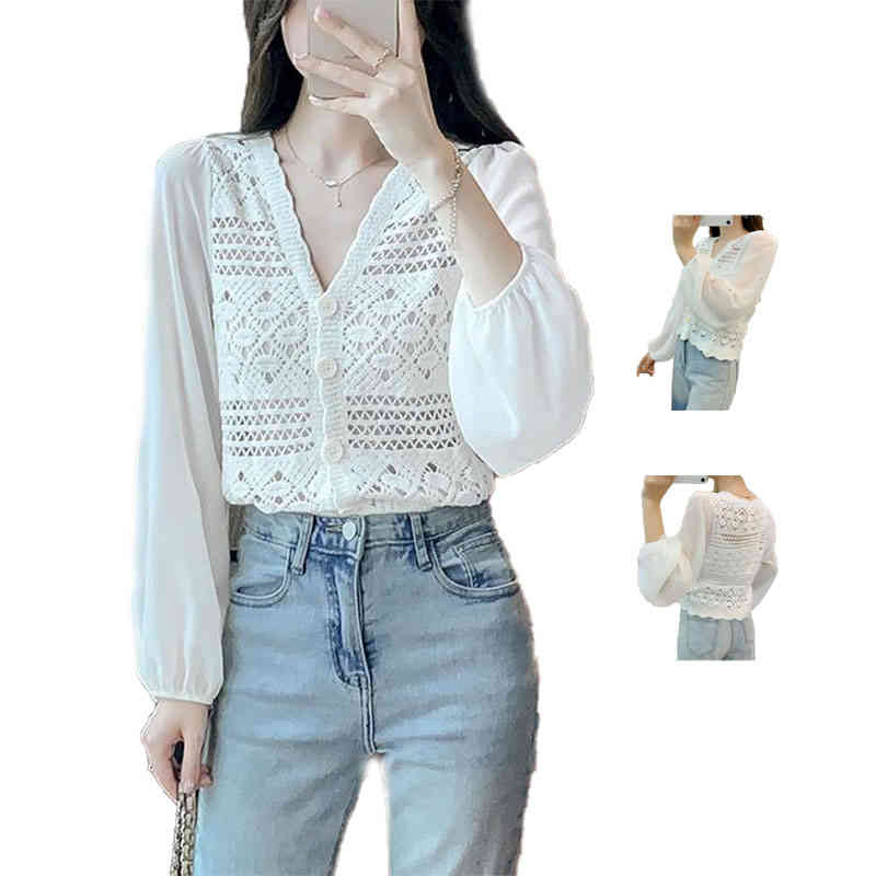 インナーキャミソール付き レースカーディガン レディース 春夏 ショートカーディガン ゆったり レース..