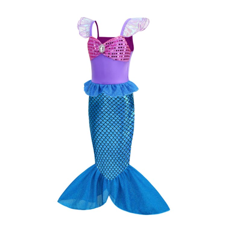 マーメイドドレス ワンピース 子供ドレス 人魚姫衣装 仮装 子供 コスプレ コスチューム 子供用 プリンセス マーメイド ドレス クリスマス プリンセスドレス なりきり 誕生日 パーディー 演劇 ハロウィン