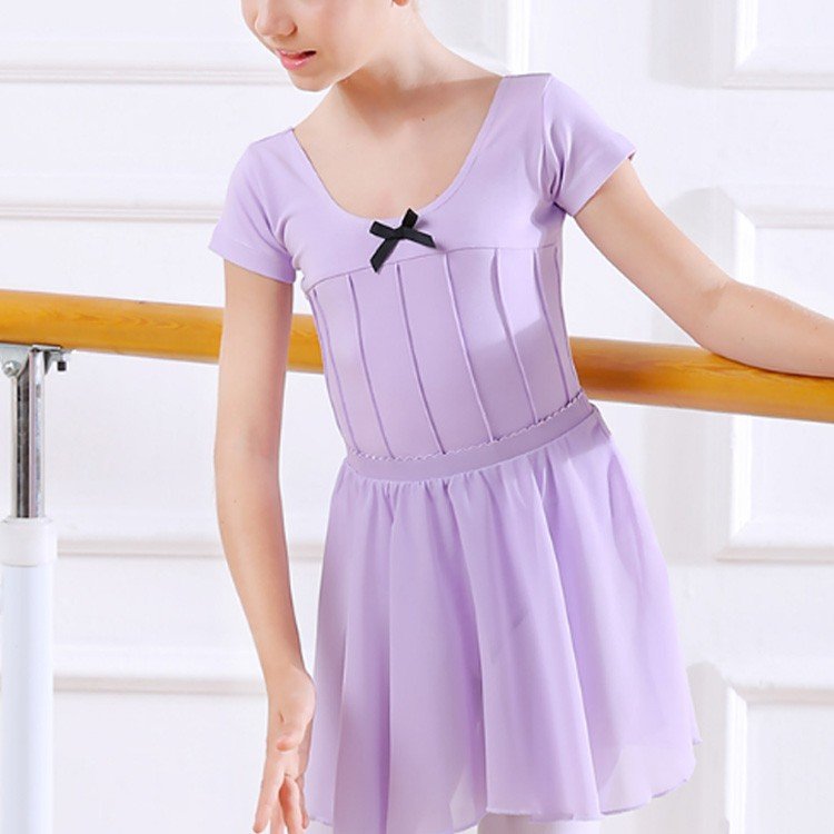 送料無料【新色入荷】 バレエレオタード 子供 バレエ用品　S-XL スカート 女の子 キッズ　スカート パープル系 子供 子供用